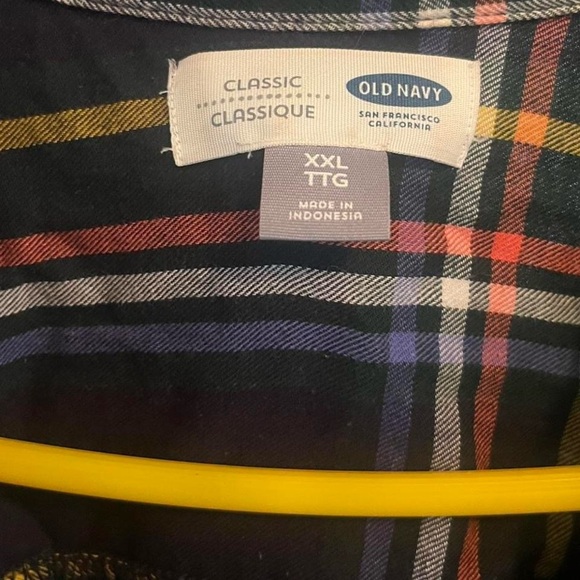 Old Navy Multicolor Plaid Button Down Shirt - Picture 2 of 2